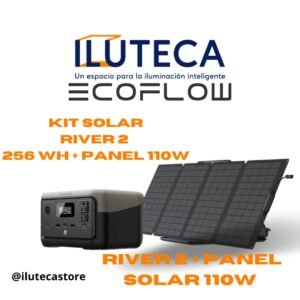 KITS SOLAR ECOFLOW RIVER 2 + PANEL FLEXIBLE 110W